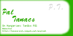 pal tanacs business card